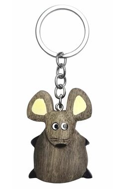 2Kids Toys Dřevěná klíčenka velká Myš / od 3 let