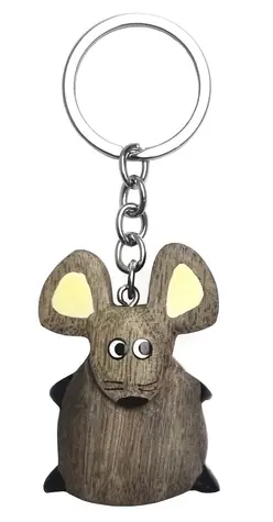 2Kids Toys Dřevěná klíčenka velká Myš / od 3 let