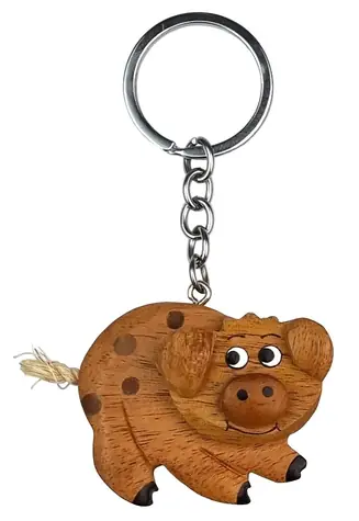 2Kids Toys Dřevěná klíčenka velká Prase / od 3 let