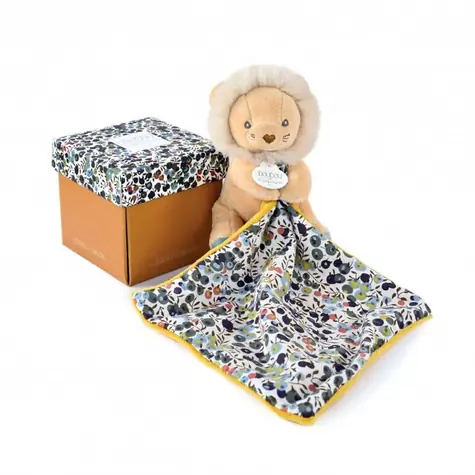 Doudou Dárková sada - lvíček s dečkou 12 cm / od 0 let