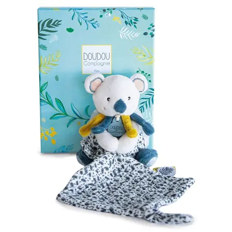 Doudou Dárková sada - Plyšová koala Yoca a muchlánek / od 0 let