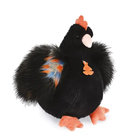 Doudou Histoire d´Ours Plyšová slepička černá 28 cm / od 0 let