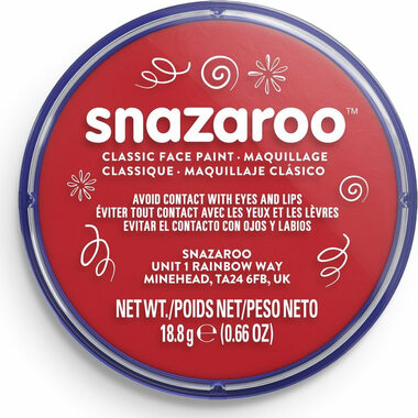 SNAZAROO Barva na obličej Červená 18ml