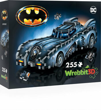 WREBBIT 3D puzzle Batman: Batmobil / 255 dílků / od 12 let 