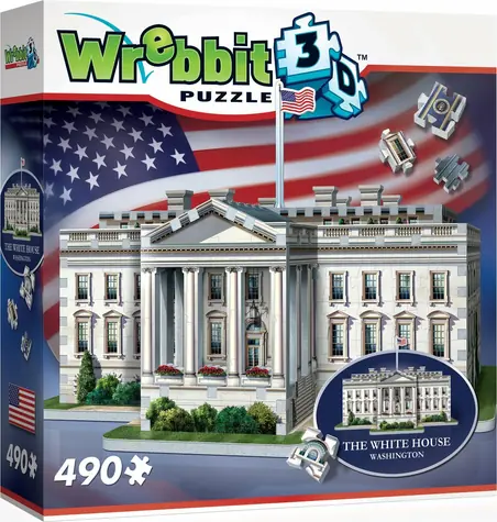 WREBBIT 3D puzzle Bílý dům Washington / 490 dílků / od 14 let 