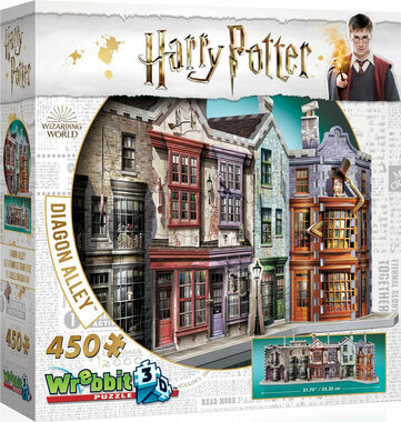 WREBBIT 3D puzzle Harry Potter: Příčná ulice / 450 dílků / od 14 let 