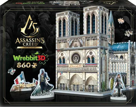 WREBBIT 3D puzzle Assassin's Creed Unity: Notre-Dame / 860 dílků / od 14 let 