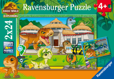 Ravensburger Jurský svět: Explorer / 2x 24 dílků / od 4 let 