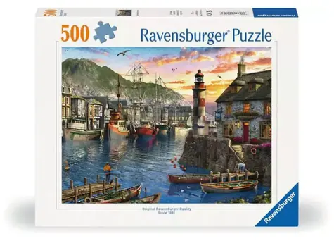 Ravensburger Východ slunce v přístavu / 500 dílků / od 12 let