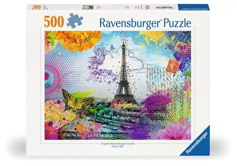 Ravensburger Pohlednice z Paříže / 500 dílků / od 12 let
