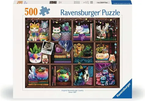 Ravensburger Kočky a sukulenty / 500 dílků / od 12 let