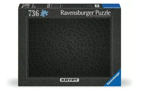 Ravensburger Krypt Puzzle: Black / 736 dílků / od 14 let