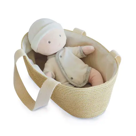 Doudou Jolijou Panenka Pol v tašce do kočárku 28 cm / od 0 let
