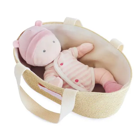 Doudou Jolijou Panenka Pola v tašce do kočárku 28 cm / od 0 let