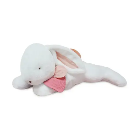Doudou Plyšový králík s tmavě růžovou bambulkou 65 cm / od 0 let