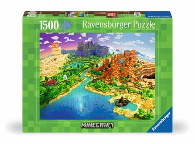 Ravensburger Minecraft: Svět Minecraftu / 1500 dílků / od 14 let