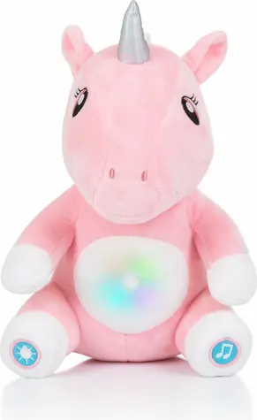 CHIPOLINO Plyšový Jednorožec se světýlky a hudbou / od 0 let