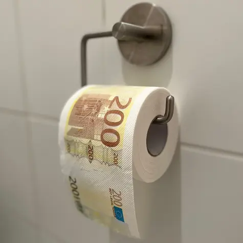 Mad Monkey Toaletní papír - 200Euro bílá 
