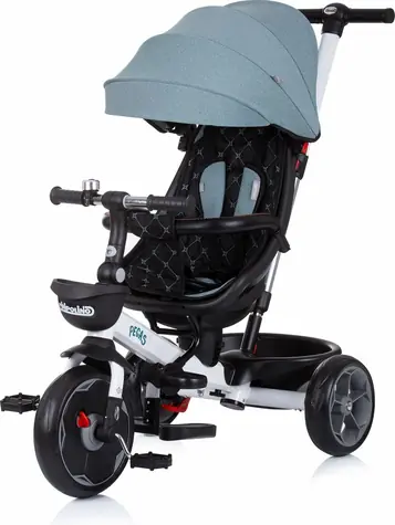 CHIPOLINO Tříkolka se stříškou Pegas 2v1 Avocado / od 1 roku / do 25 kg