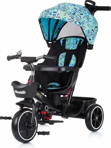 CHIPOLINO Tříkolka se stříškou Smart 2v1 Blue / od 1 roku / do 25 kg