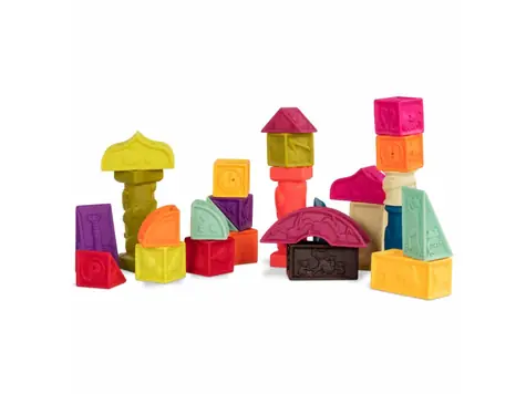 B-Toys Kostky Elemenosqueeze / od 6 měsíců