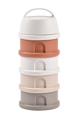 Beaba Sada kelímků na sušené mléko / svačinu Cotton White / Terracotta