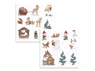 Little Dutch Samolepky na okno Vánoce / od 3 let