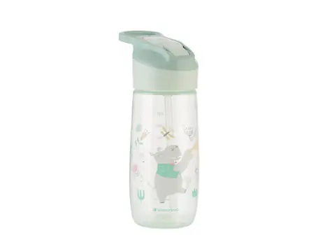KikkaBoo Hrnek se silikonovým pítkem 450ml 12m+ Music Fest Mint / od 12 měsíců