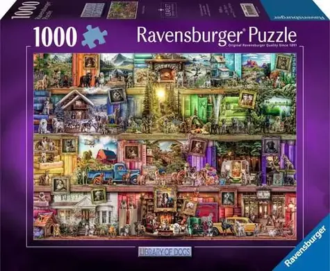 Ravensburger Psí knihovna / 1000 dílků / od 14 let