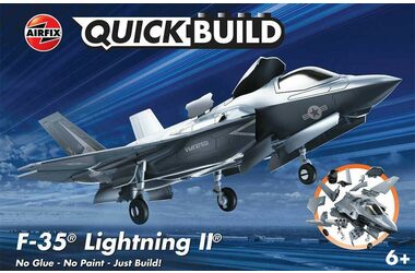 Rozbaleno - Airfix J6040 Letadlo F-35B Lightning II Quickbuild / Plastikový model / 1:144 / Věk 6+  / rozbaleno