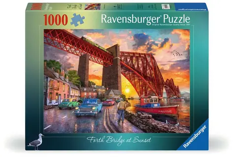 Ravensburger Forth Bridge při západu slunce / 1000 dílků / od 14 let