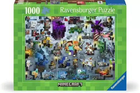 Ravensburger Challenge Puzzle: Minecraft / 1000 dílků / od 14 let