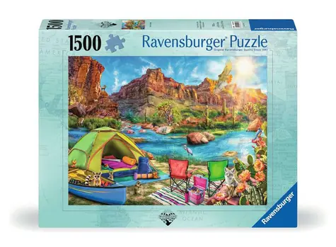 Ravensburger Kempování v kaňonu / 1500 dílků / od 14 let
