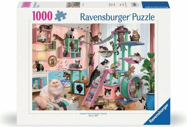 Ravensburger Kočičí vysněný dům / 1000 dílků / od 14 let