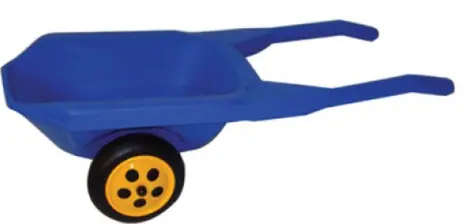 DOHÁNY Kolečko na písek modrá / od 3 let