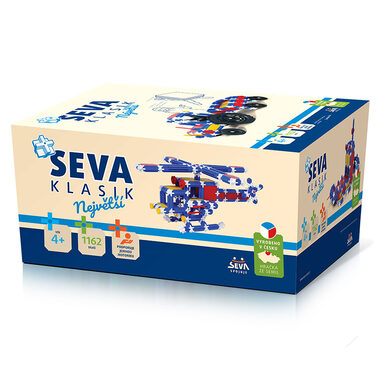 SEVA Stavebnice Klasik Největší / 1162 dílků / od 4 let