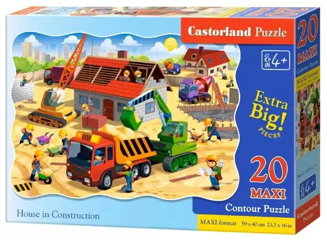 Castorland Stavba domu MAXI / 20 dílků / od 4 let