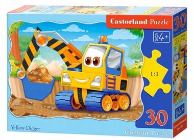 Castorland  Žlutý bagr / 30 dílků / od 4 let