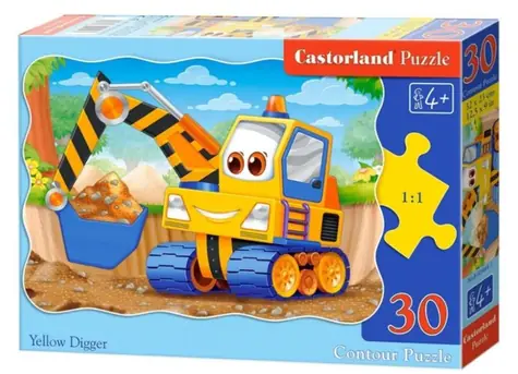 Castorland  Žlutý bagr / 30 dílků / od 4 let
