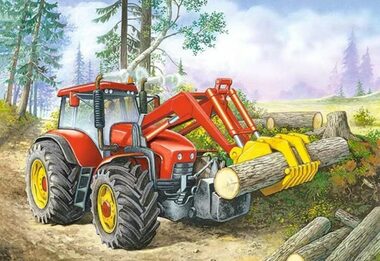 Castorland Lesní traktor / 60 dílků / od 5 let