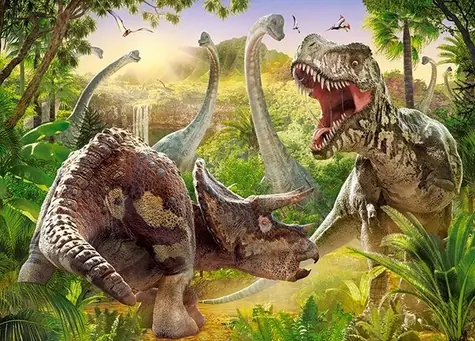 Castorland 018413 Souboj dinosaurů / 180 dílků / od 7 let