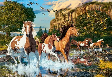 Castorland 104789 Koňská říše divů / 1000 dílků / od 9 let