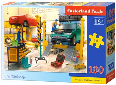 Castorland 111206 Autoservis / 100 dílků / od 6 let