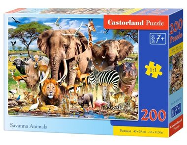 Castorland 222155 Safari / 200 dílků / od 7 let