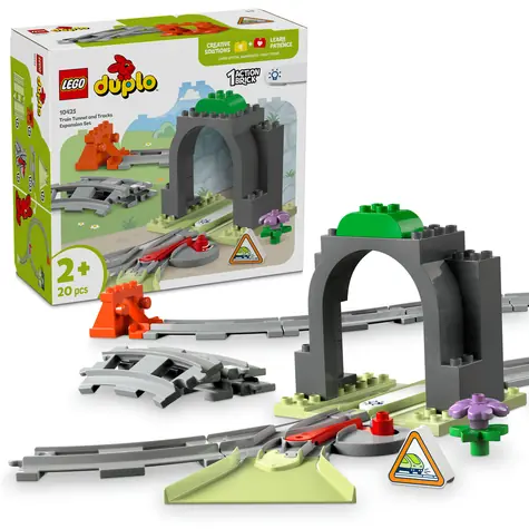 LEGO® DUPLO® 10425 Železniční tunel a koleje – rozšiřující sada / Počet dílků: 20 / od 2 let