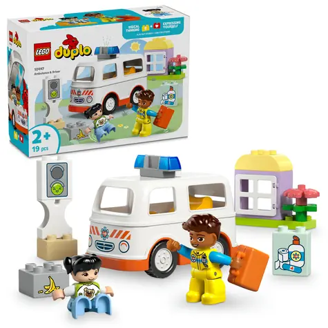 LEGO® DUPLO® 10447 Sanitka a řidič / Počet dílků: 19 / od 2 let