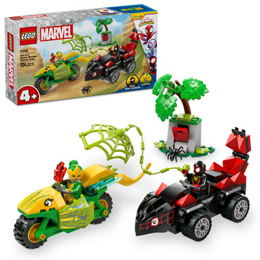 LEGO® | Marvel 11198 Spin, Electro a honička s dinosauřím vozidlem / Počet dílků: 124 / od 4 let / doprodej