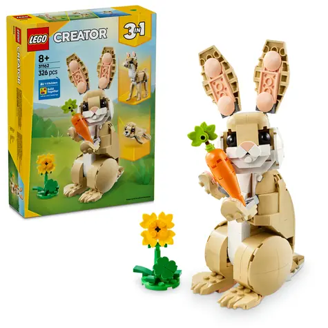 LEGO® Creator 3 v 1 31162 Roztomilý králíček / Počet dílků: 326 / od 8 let
