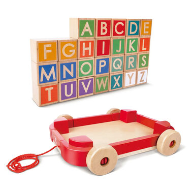 Hape Tahací vozík s kostkami / od 2 let