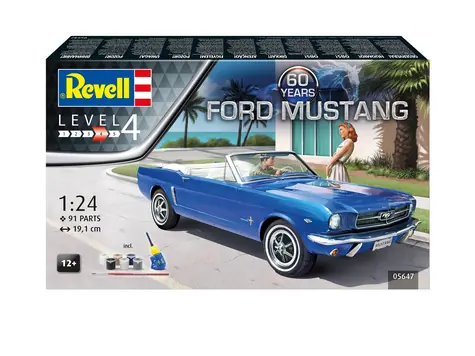 Revell Dárková sada Ford Mustang k 60. výročí / Plastikový model / 1:24